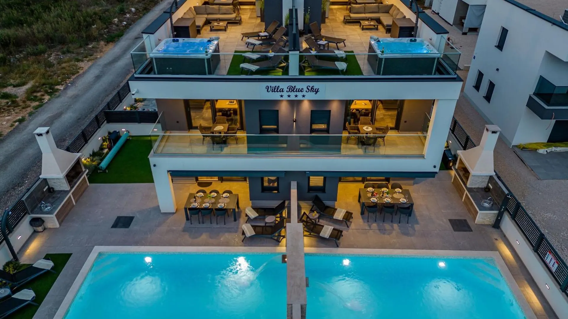 Villa Blue Sky Zadarvillas location